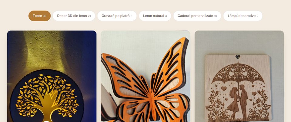 Galeria de lucrări a site-ului Laser Cut